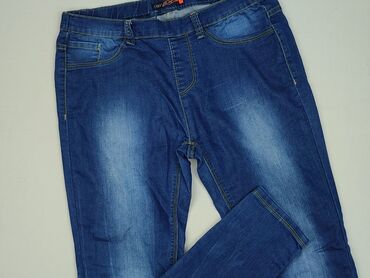 legginsy push up krótkie: Jeansy damskie, rozmiar M