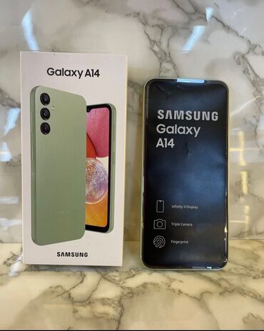 телефон iphone 6: Samsung Galaxy A14, Новый, 128 ГБ, цвет - Зеленый, 2 SIM