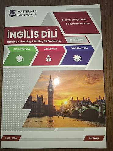 Testlər: Məhsul: “İngilis Dili – Reading & Listening & Writing for — 1