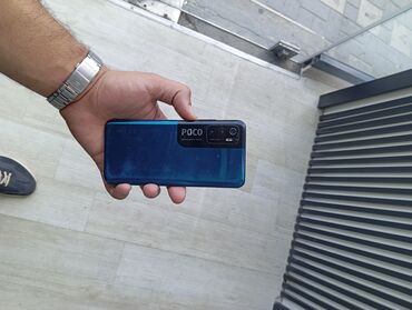 кнопочный телефон: Poco M3 Pro 5G, 128 GB, rəng - Göy, Sensor