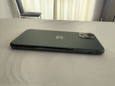 iphone зарядка для айфона: IPhone 11 Pro, Колдонулган, 256 ГБ, Matte Midnight Green, Кабель, Куту, 72 %