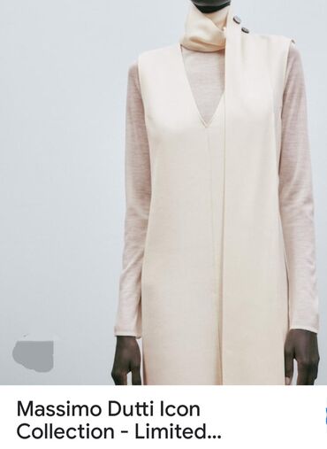 Haljine: Massimo Dutti S (EU 36), M (EU 38), bоја - Bež, Koktel, klub, Na bretele — 11