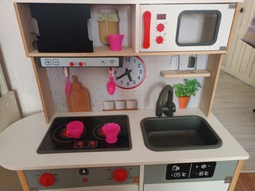 купить домик для детей: Детская кухня из дерева новая 7500, кухонные игрушки в подарок
