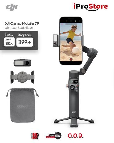 Powerbanklar: DJI Osmo Mobile 7P ilə peşəkar videolar çək! 🎥 Telefonunla