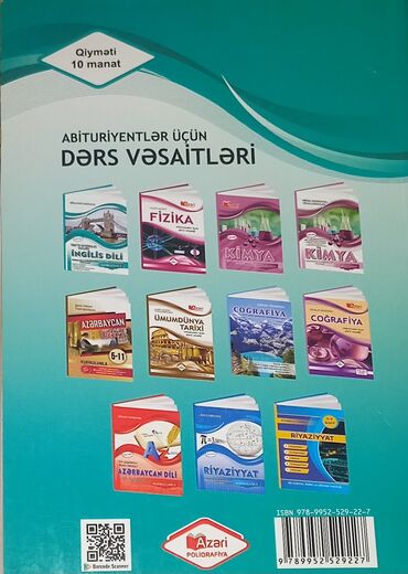 kimya 11 ci sinif dərslik pdf: Kitab təzədir, işlənməyib. Qiymət 8 AZN. Çatdırılma mümkündür, kargo