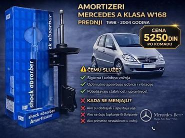 Sistem upravljanja i oslanjanja: AMORTIZERI MERCEDES A KLASA W168 ZADNJI 4 | ⭐amortizeri mercedes a — 4