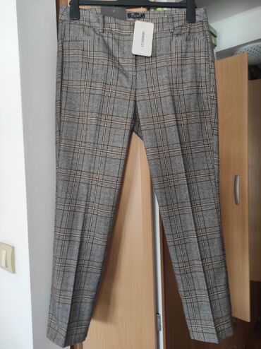 pantalone viskoza: L (EU 40), Normalan struk, Ravne nogavice