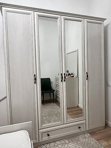 тумбочка для компьютера: Спальный гарнитур, Б/у, Двуспальная кровать, Шкаф, Комод, Белоруссия, Самовывоз, цвет - Бежевый — 2