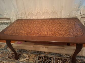 купить бу самовар на дровах: Qonaq otağı üçün, İşlənmiş, Açılan, Kvadrat masa, 6 stul
