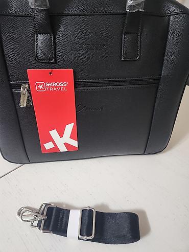 Ноутбуки и аксессуары: SKROSS Travel brendli şık iş çantası - Rəng: qara - Material — 3