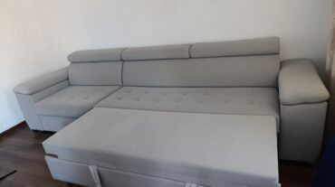 Прямые диваны: Прямой диван с длинными подлокотниками и регулируемыми подголовниками — 8