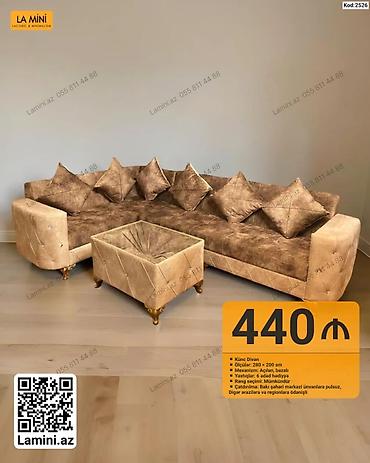 divan mini: Künc divan dəsti – LA MINI (Kod: 2526) - Ölçülər: 280 × 200 sm - — 1