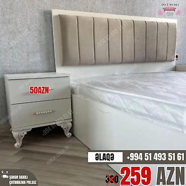 Çarpayılar: Yeni, İkinəfərlik çarpayı, Bazalı, Matras ilə, Siyirməli, Azərbaycan — 1