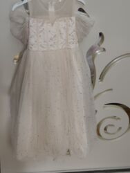 qiz ucun donlar instagram: Uşaq üçün zərif ziyafət/libas donu - Rəng: krem/şampan - Model: tüllü