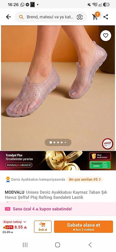 yun corab: MODVALU uniseks dəniz ayaqqabısı – hovuz, çimərlik və su idmanları — 1