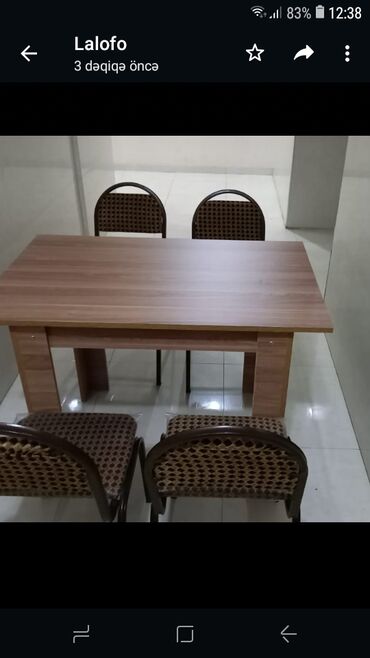 ofis masası: Stol stul desti, masa və oturacaqlar dəsti, Metbex üçün stol stul