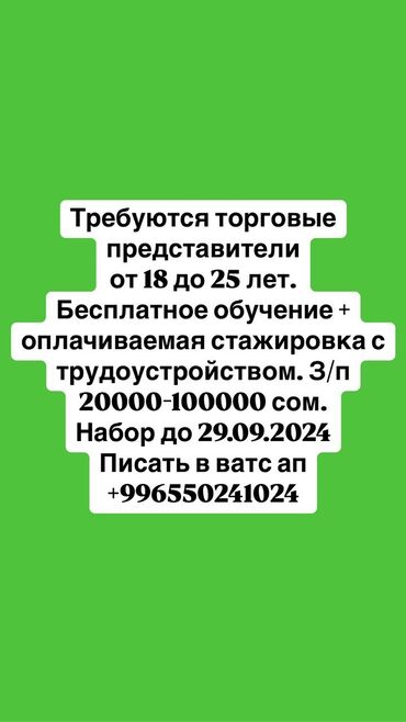 вакансии работа: Обучаем стать торговыми агентами. В развивающуюся компанию по