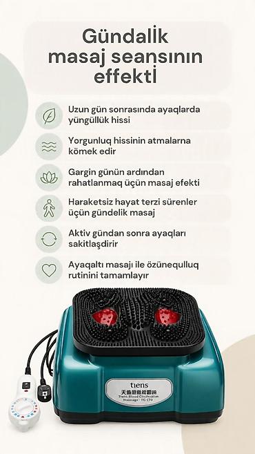 Другие медицинские товары: 🌀 Tiens QEDS — ayaq masajı üçün vibrasiya aparatı. Tam adı ilə Qan və — 5