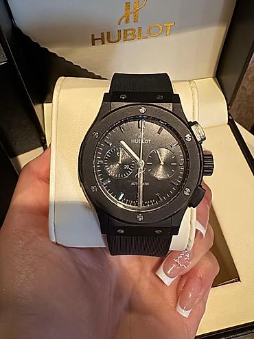 3d saat: Hublot geneve firmasina mexsus automatic orginal pasportlu qutuda — 7