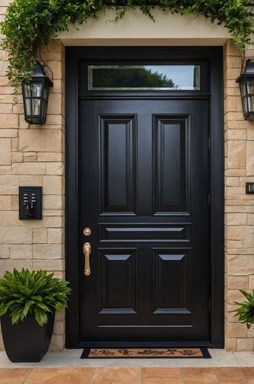 Giriş qapıları: Mənzil üçün Yeni Giriş qapısı Zamok ilə, Zəmanətli, Pulsuz quraşdırma, Rayonlara çatdırılma — 30