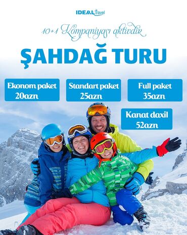 Другие услуги: ❄️Atraksion və Əyləncə Dolu Şahdağ Turumuza Qeydiyyat Davam Edir❄️