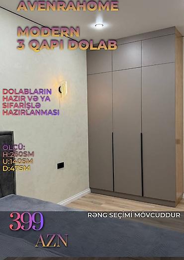 Новый, 3 двери, Кредит, Распашной, Прямой шкаф at lalafo.az Новый, 3 двери, Кредит, Распашной, Прямой шкаф