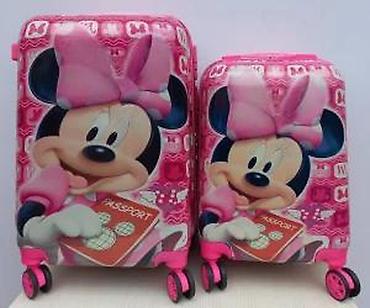 Rančevi, torbe i koferi: Dečiji koferi set – Minnie Mouse motiv - Set od 2 kofera u ružičastoj — 18