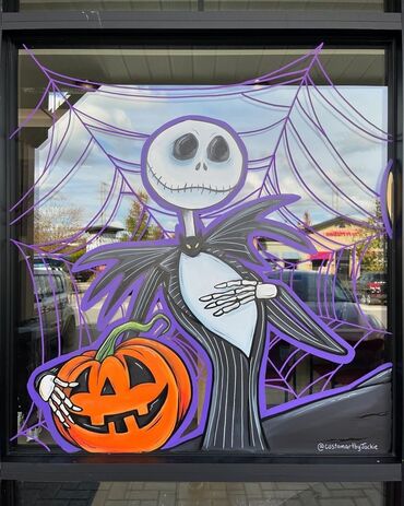 Bayram bəzəkləri: Məhsul/xidmət: Yeni il mövzusunda pəncərə rəsmləri - Dizaynlar: Şam — 13