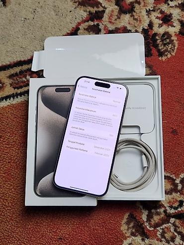 Apple iPhone: IPhone 15 Pro, 128 GB, Natural Titanium, Sənədlərlə — 5