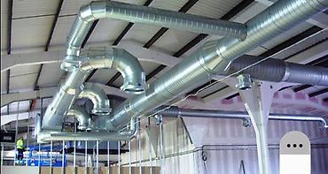 Установка вытяжек и вентиляции: Крышные вытяжные вентиляторы с комплектом фильтров и воздуховодов — 8