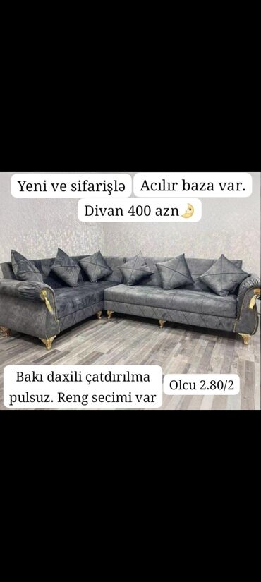 Mətbəx mebeli: Künc divan, Yeni, Açılan, Bazalı, Şəhərdaxili pulsuz çatdırılma