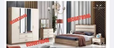 Yataq otağı dəstləri: İkinəfərlik çarpayı, Dolab, Termo, 2 tumba, Azərbaycan, Yeni — 2