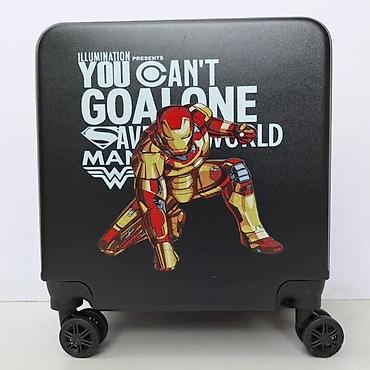 Putni koferi i torbe: Set kofera sa motivom superheroja – 2 dela - Dizajn: crni kofer i — 6