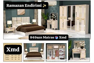 Ev üçün mebel: Yataq otağı dəsti – Ramazan endirimi Komplektin tərkibi: - Çarpayı — 1