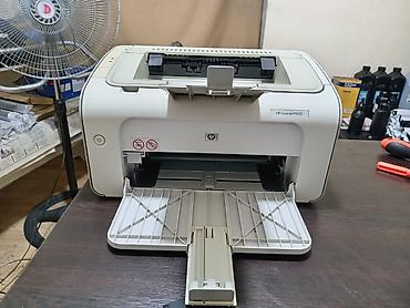 etiket printer: HP LaserJet P1005 monoxrom lazer printer - Növ: Qara-ağ lazer printer — 3