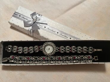 rado saat azerbaycan qiymetleri: Yeni, Saat dəsti, rəng - Gümüşü