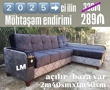 Divanlar: Künc divan, İşlənmiş, Açılan, Bazalı — 1