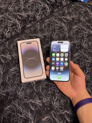 бу айфон 14 про: IPhone 14 Pro, Колдонулган, 128 ГБ, Кара, Заряддоочу түзүлүш, Коргоочу айнек, Каптама, 86 %