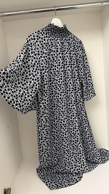 oversize: Повседневное платье, Лето, Длинная модель, Оверсайз, S — 1