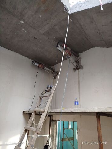 Beton işləri: Səssiz tozsuz səliqəli kəsim. Beton katlavan monolit kubik — 11