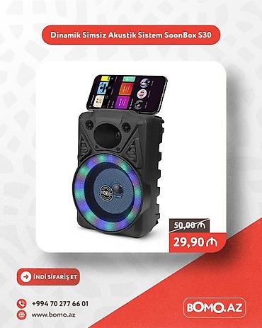 elektronika 302: Yüksək keyfiyyətli. 🔥 Dinamik Simsiz Portativ Akustik Sistem SoonBox — 1