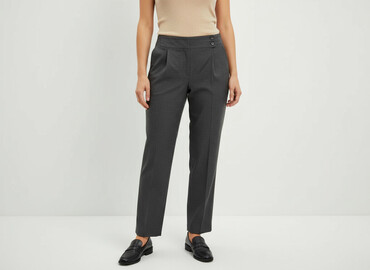 plisowane szerokie spodnie: Cavaricci, Material trousers for women, size One size