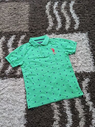 солдатская одежда: Эркектердин футболкасы, M (EU 38), Us Polo Assn, Колдонулган, түсү - Жашыл, Өзү алып кетүү