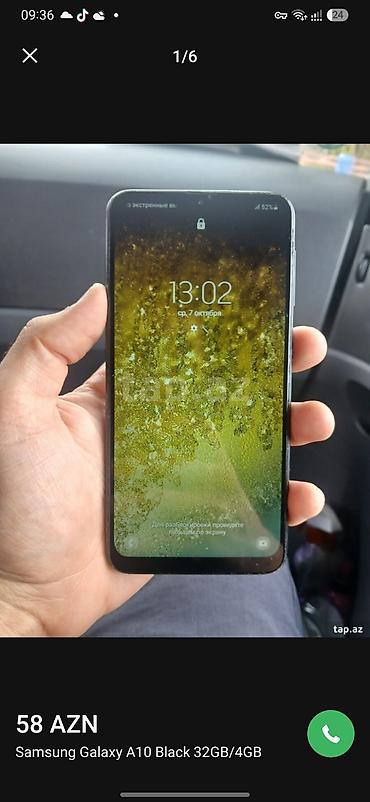 xiaomi redmi note 8: Samsung Galaxy A10, 32 GB, rəng - Qara, İki sim kartlı — 1