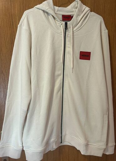 chanel 5: Sweatshirt, XL (EU 54), Hugo Boss, color - Yellow, With a zipper