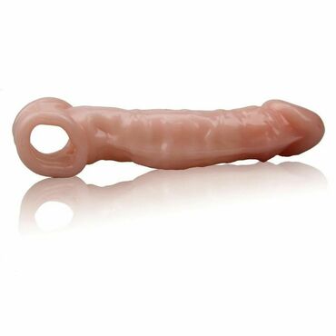 биг пенис: Насадка на пенис, член, удлинитель супер эластичная, мягкая и ультра