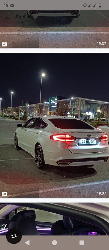 bentley azure 6.8 twin turbo: Ford Mondeo/Fusion sedan – ağ rəng, turbo “EcoBoost” emblemli. Xarici