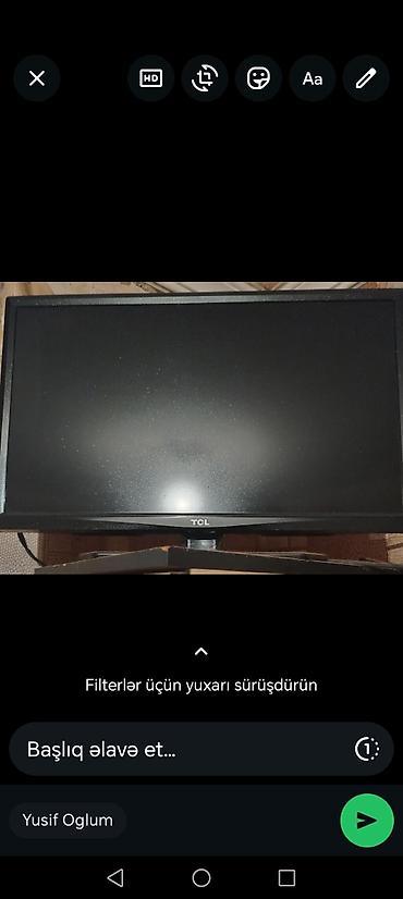 TV və video: TCL LED monitor/TV - Brend: TCL - Ekran: düz, LED panel - Rəng: qara — 1