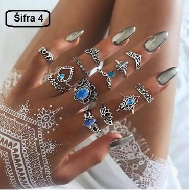 srebrni kais za haljinu: Prelepi setovi prstenja po super ceni novo! Cena: 1600 din za