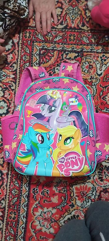 parasut tor: My Little Pony mövzulu uşaq məktəb çantası - Rəng: çəhrayı, üzərində — 1
